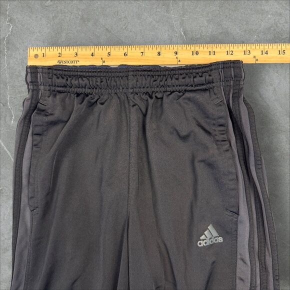 Adidas Tricot Zip Pant Mens Training Track Pants 3 Stripe Carbon/Black - Small - Picture 4 of 8